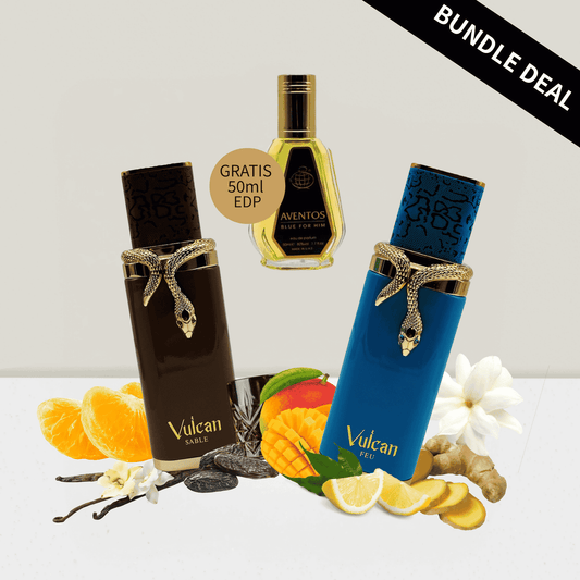 Vulcan Feu & Vulcan Sable Eau de Parfum Bundle 2×100 ml